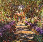 Avenue in Giverny by Claude Monet